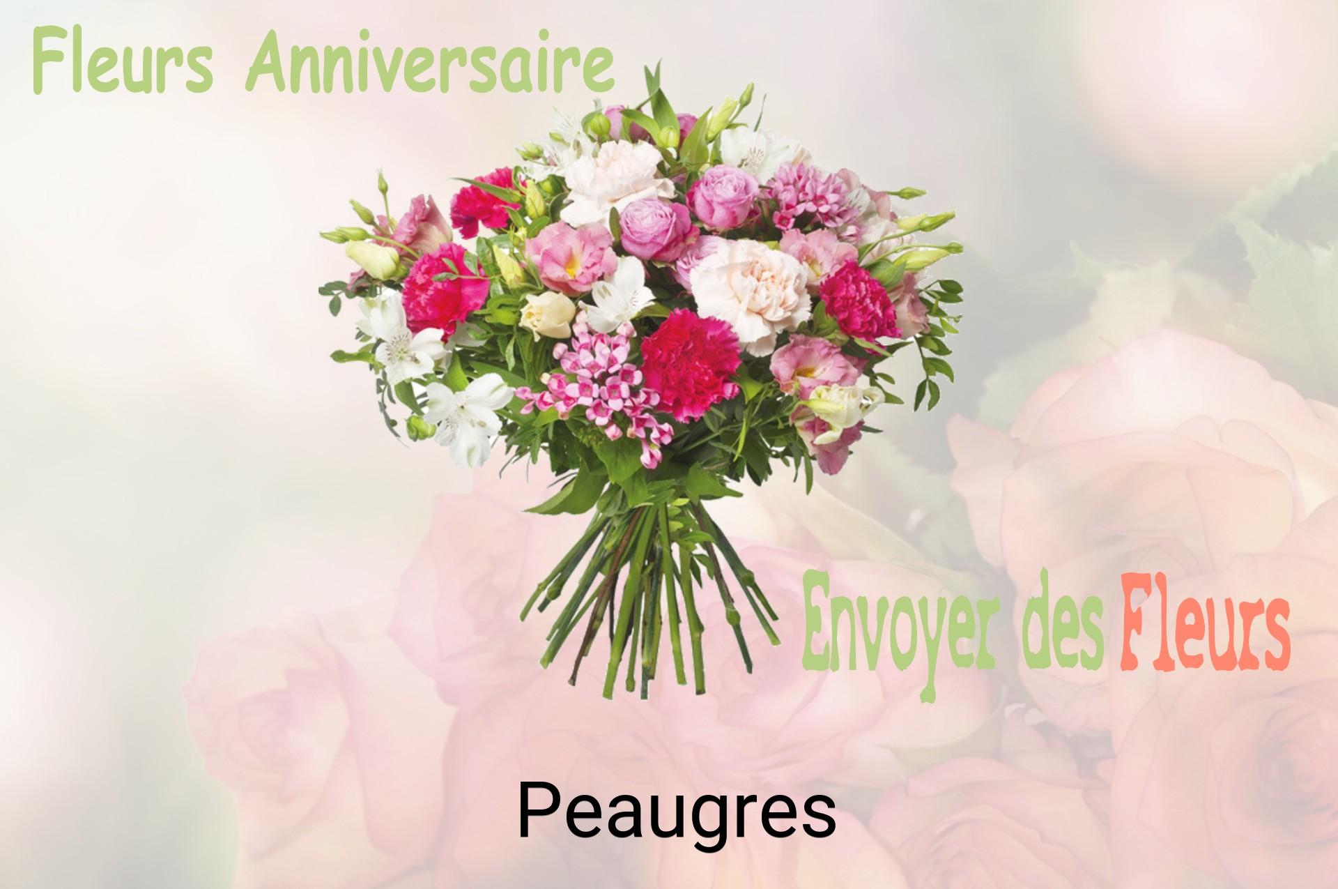 Bouquet de fleurs d’anniversaire livré à Peaugres
